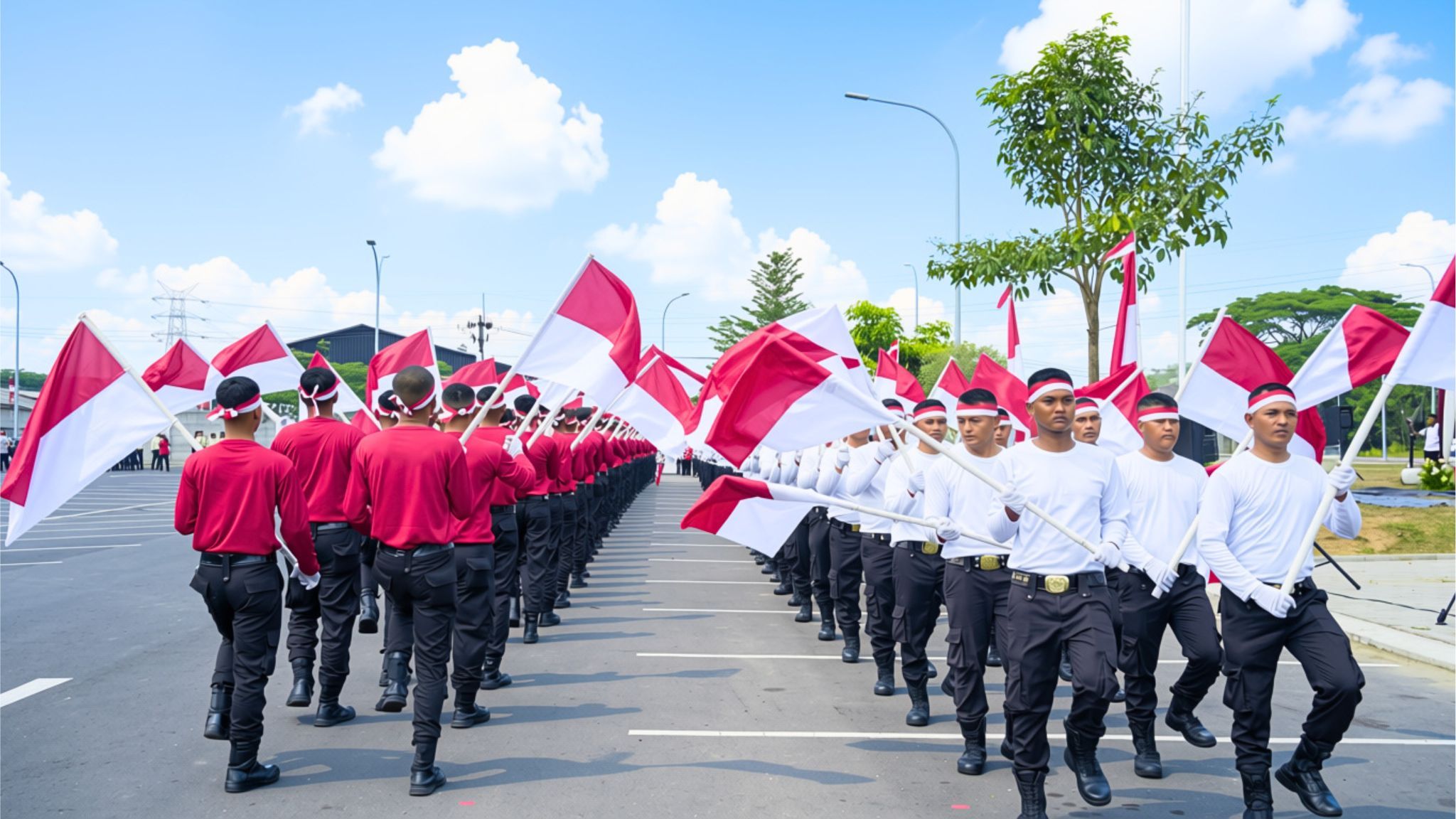 Pengibaran Bendera Merah Putih di Suvarna Sutera