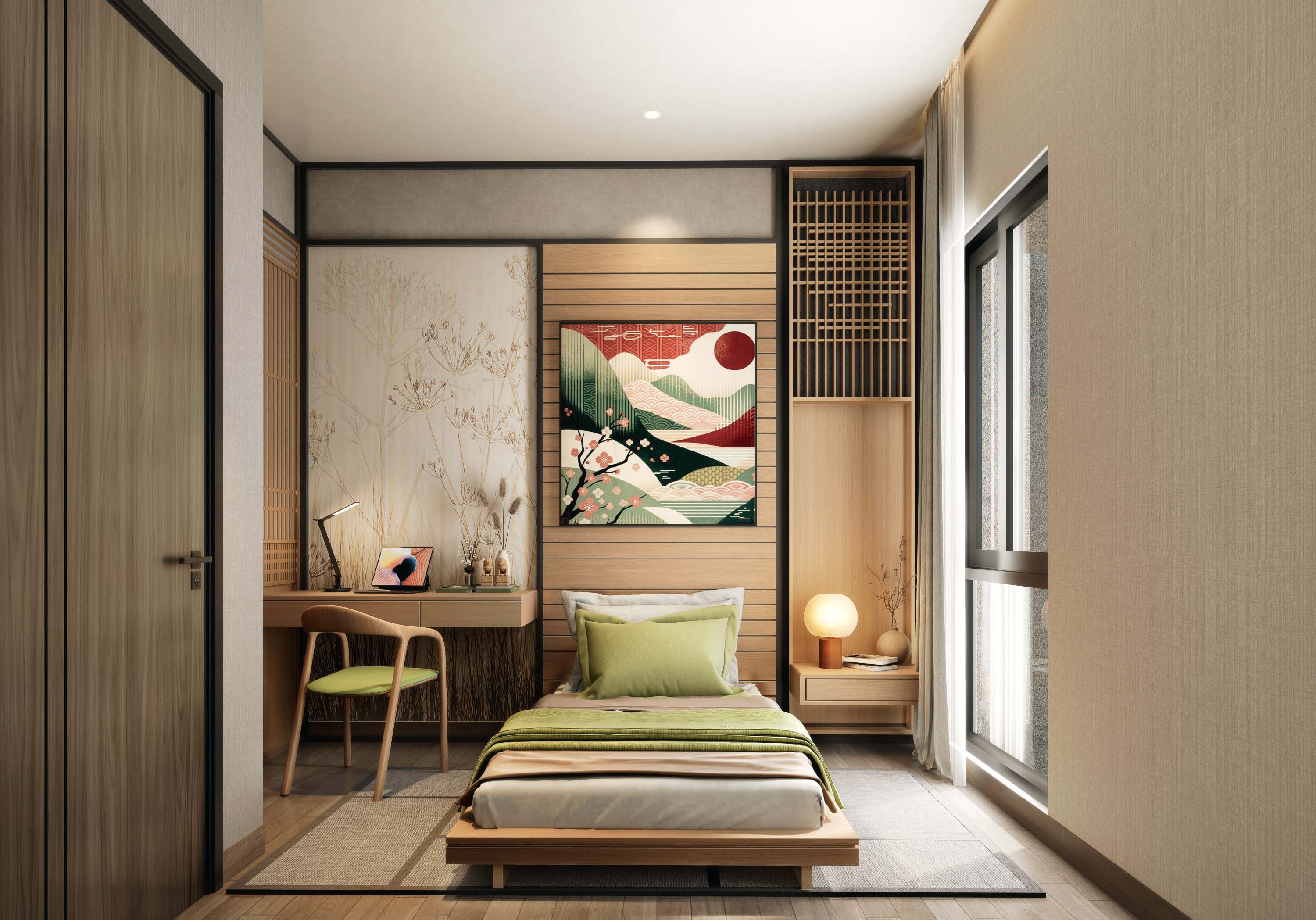 ruang belajar di kamar anak